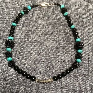 16 inch Black Bead Necklace